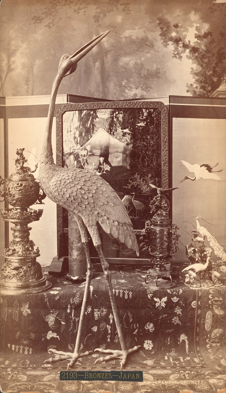 Ausstellung japanischer Bronzen, Vögel, Centennial International Exhibition, Philadelphia von American Photographer