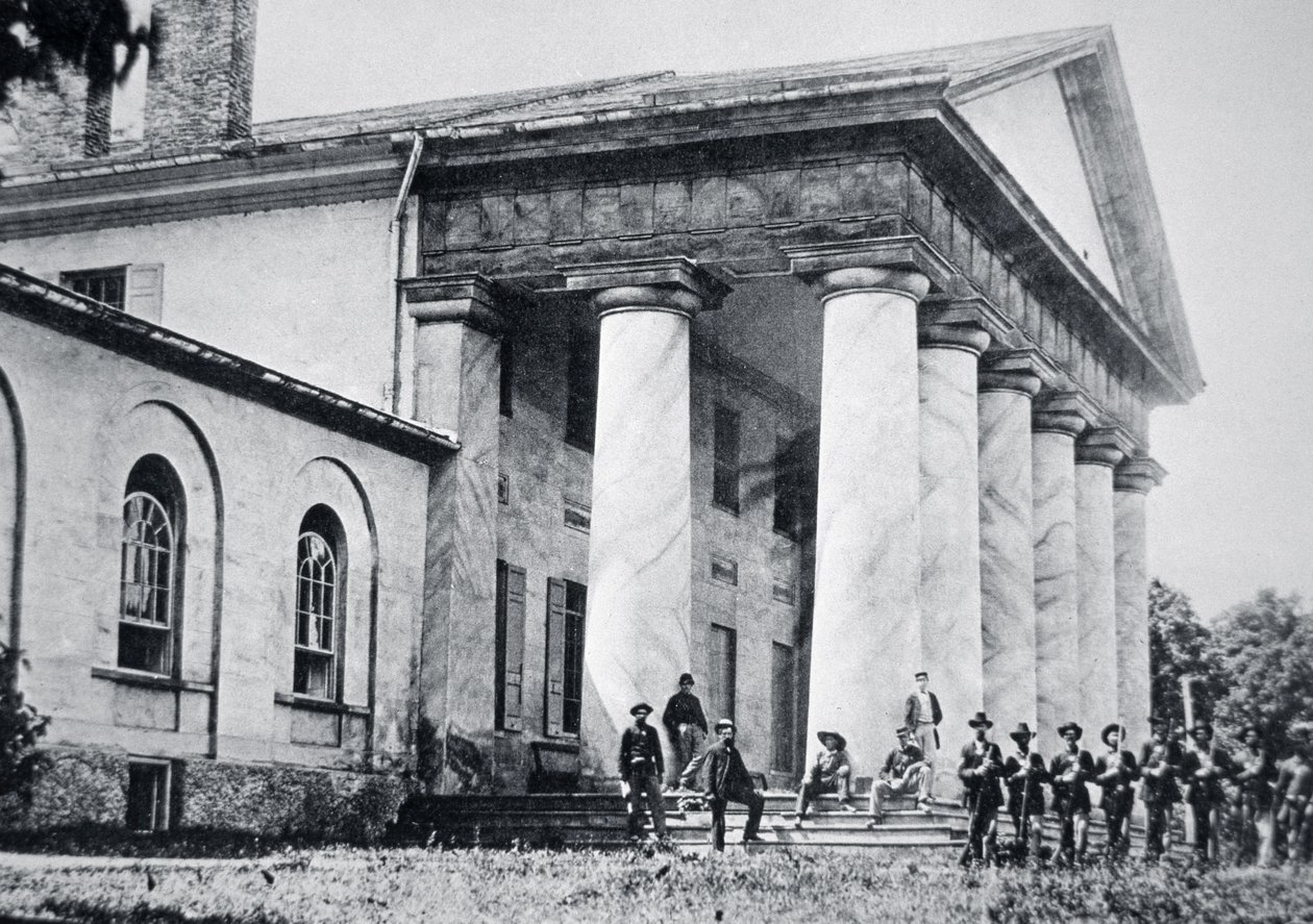 Bundestruppen besetzen das Herrenhaus von Robert E. Lee, Arlington House von American Photographer