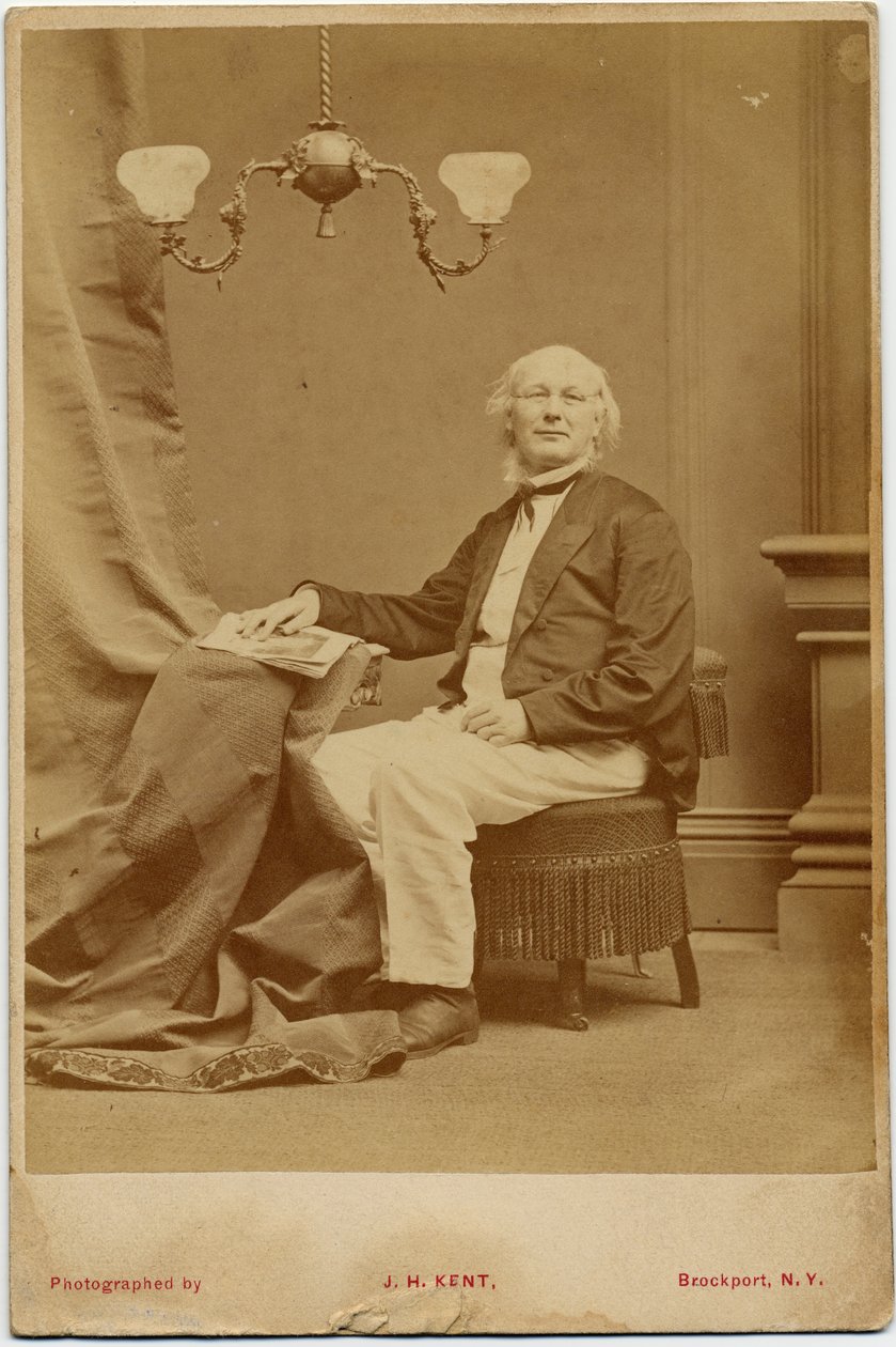 Horace Greeley (1811-72), US-Politiker und Zeitungsredakteur, Foto von J H Kent, Brockport, New York von American Photographer