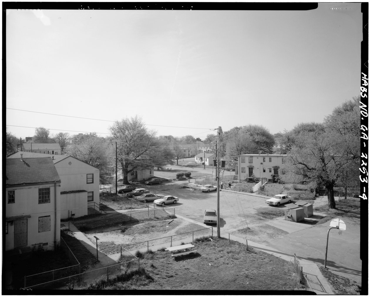 John Hope Homes (Sozialwohnungen), begrenzt von Larkin, Dora, Spelman Streets & Lane, Atlanta, Fulton County, GA von American Photographer