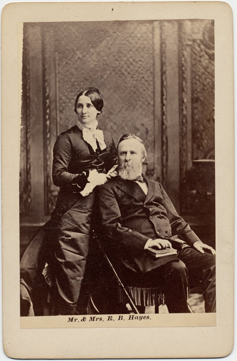 Rutherford Birchard Hayes (1822-93), 19. Präsident der USA, und Lucy Ware Webb Hayes (1831-89), seine Frau von American Photographer