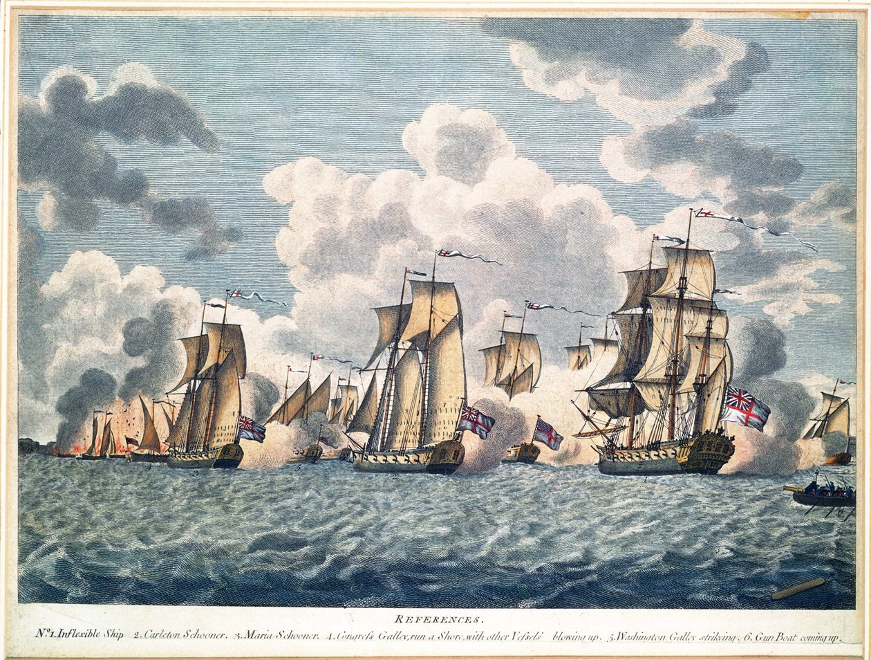 Beschreibung des Gefechts auf dem Lake Champlain von American School