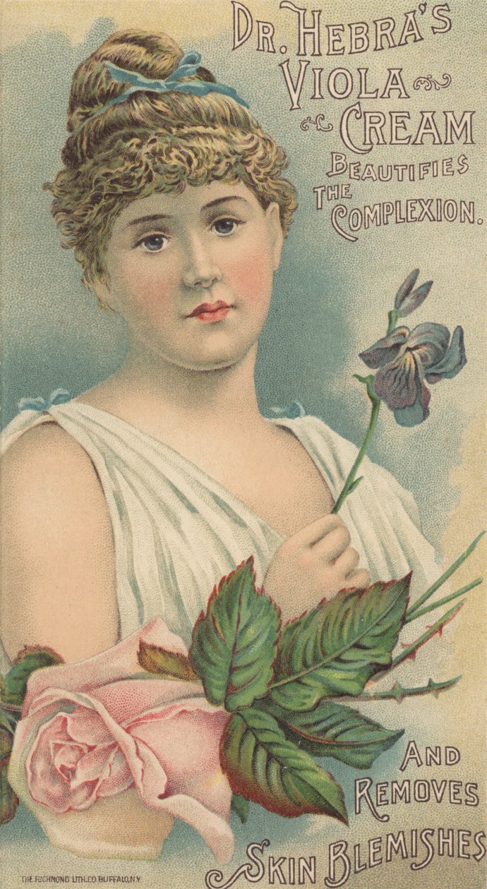 Werbung für Dr. Hebras Viola Cream, ca. 1897 von American School