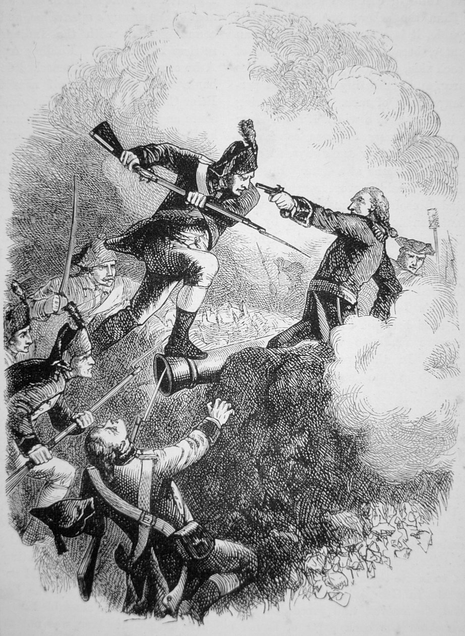 Amerikanischer General Anthony Wayne erobert das britische Bollwerk in Stony Point mit einem gewagten Bajonettangriff im Juli 1779 von American School