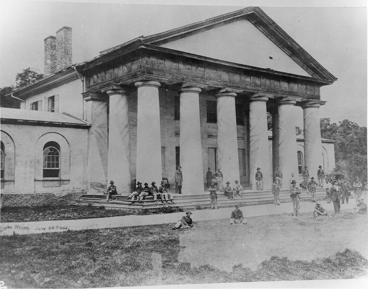 Arlington House, besetzt von Bundestruppen, 28. Juni 1864 von American School