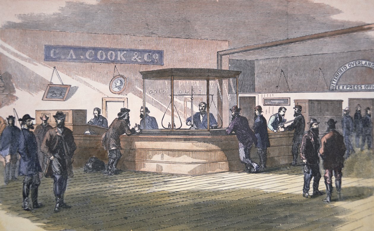 Bank in San Francisco, ca. 1860 von American School
