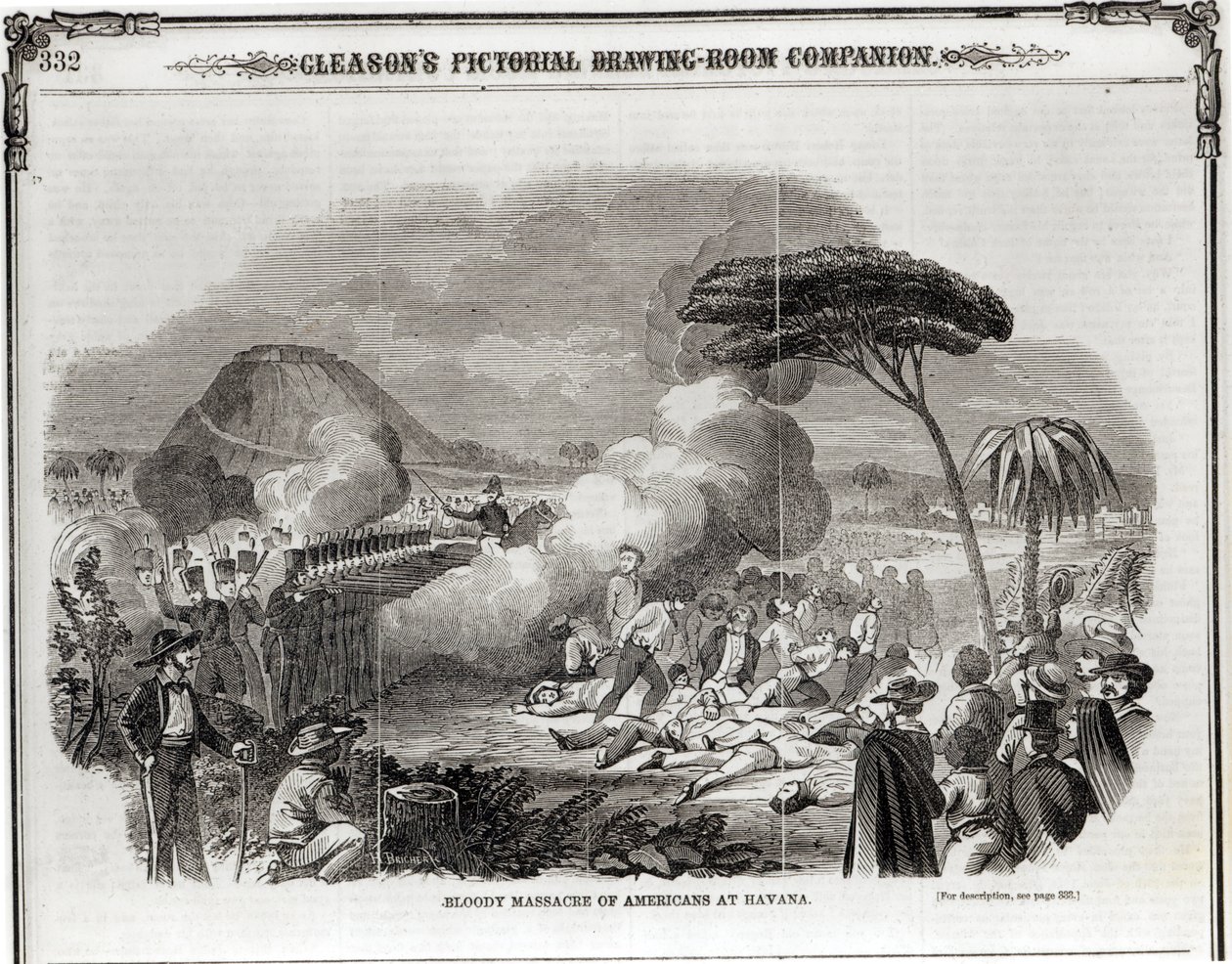 Blutiges Massaker an Amerikanern in Havanna, September 1851, aus 