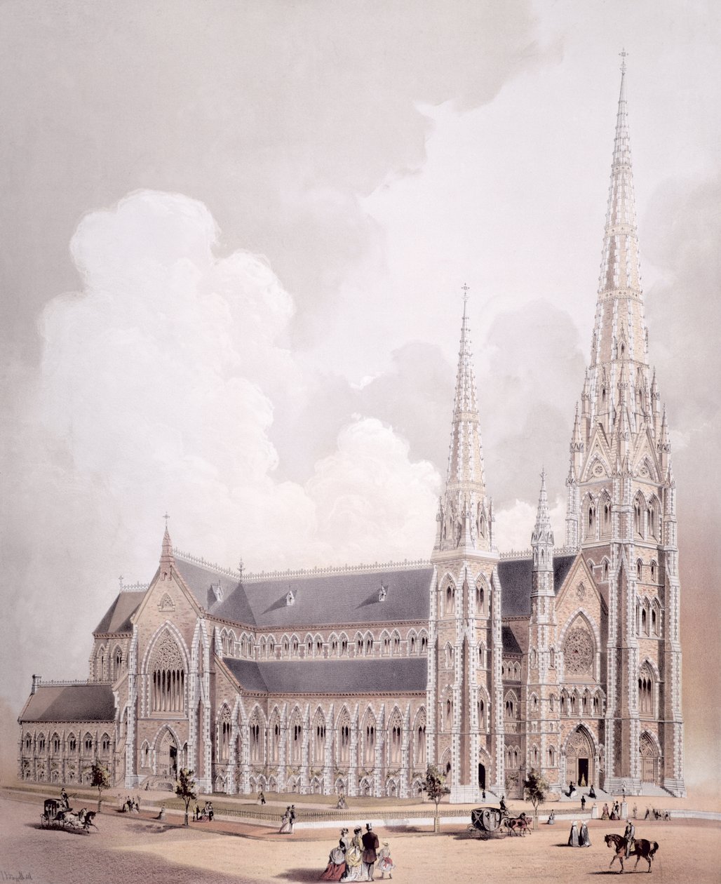 Kathedrale des Heiligen Kreuzes, Boston, Massachusetts von American School
