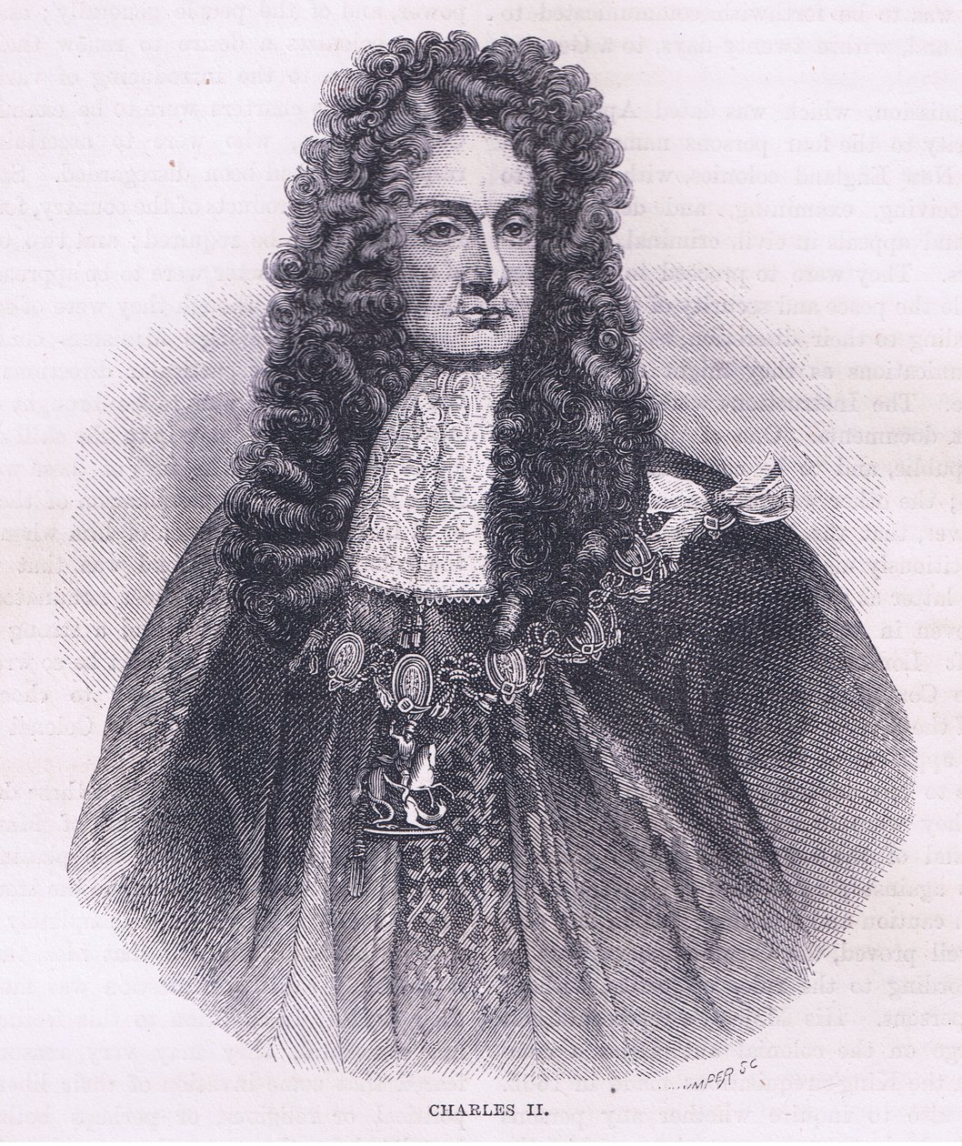Charles II (1664), Illustration aus Cassell