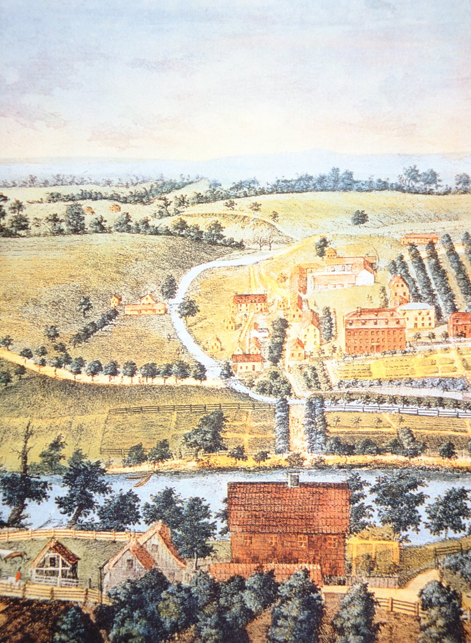 Kultiviertes Ackerland von Pennsylvania im Jahr 1750 von American School