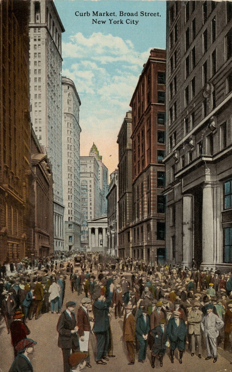 Curb Market, Broad Street, New York City von American School