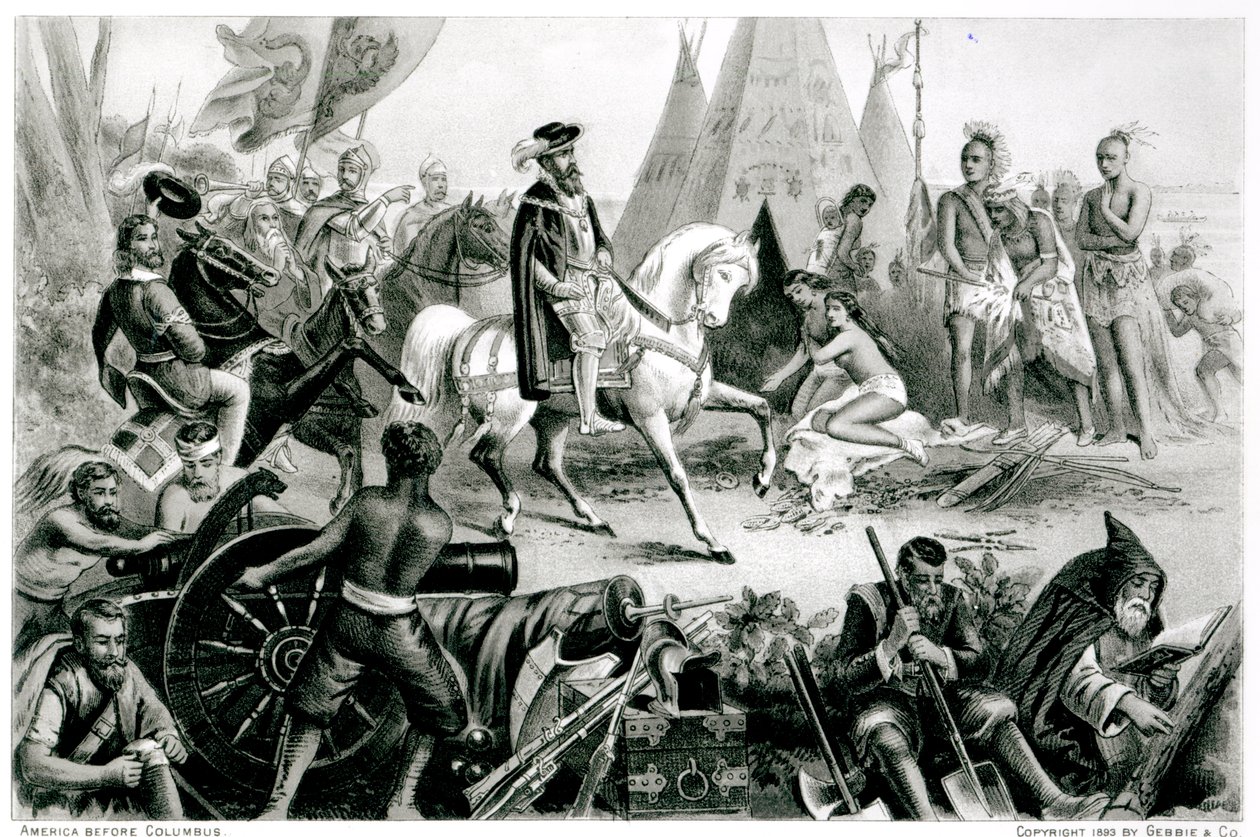 De Soto entdeckt den Mississippi, 21. Mai 1541, aus 