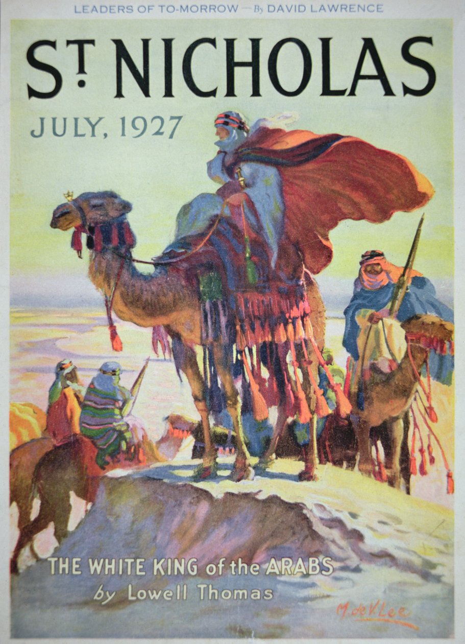 Titelseite des St. Nicholas Magazins, Juli 1927 von American School