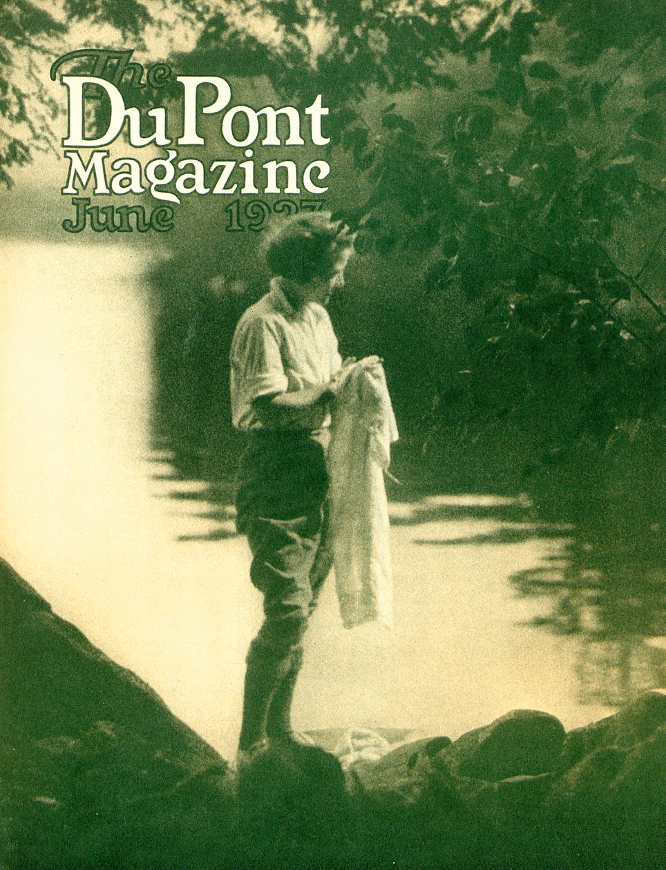 Titelseite des DuPont Magazins, Juni 1923 von American School