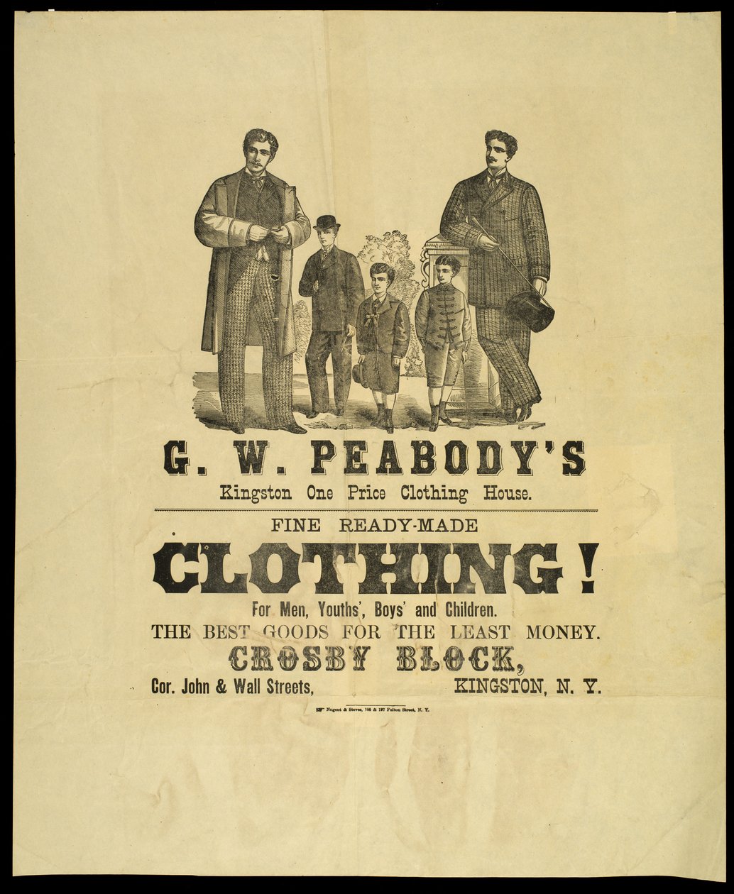 G.W. Peabodys Kingston Ein-Preis-Kleidungshaus von American School