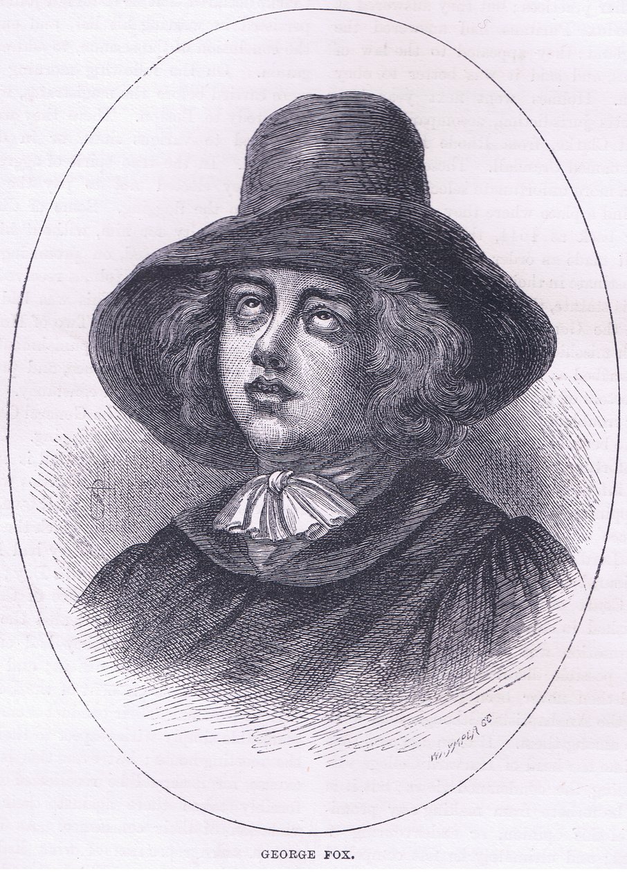 George Fox 1651, Illustration aus Cassells Geschichte der Vereinigten Staaten, veröffentlicht von Petter & Galpin ca. 1890 von American School