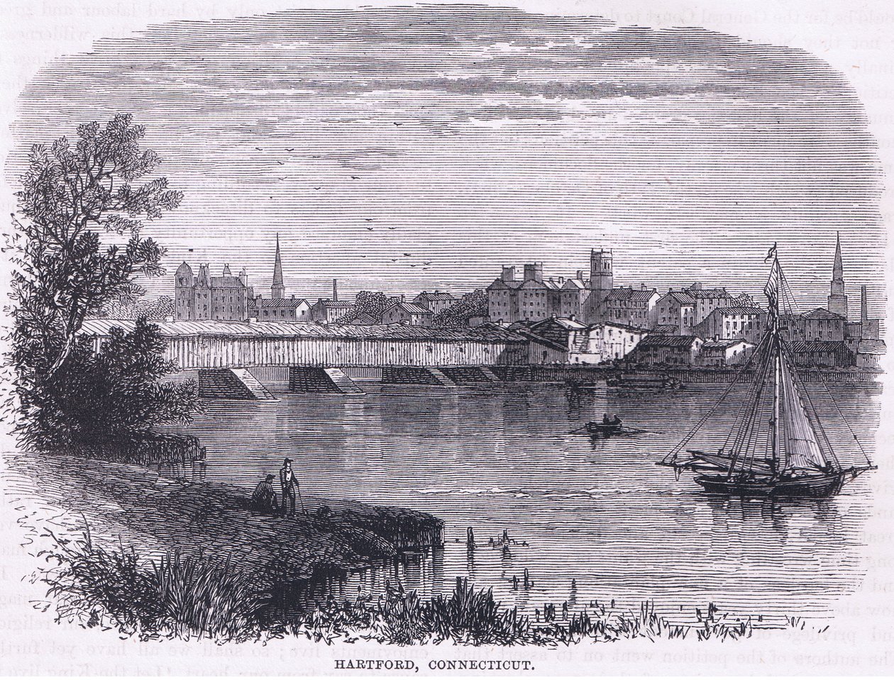 Hartford, Connecticut (1664), Illustration aus Cassell