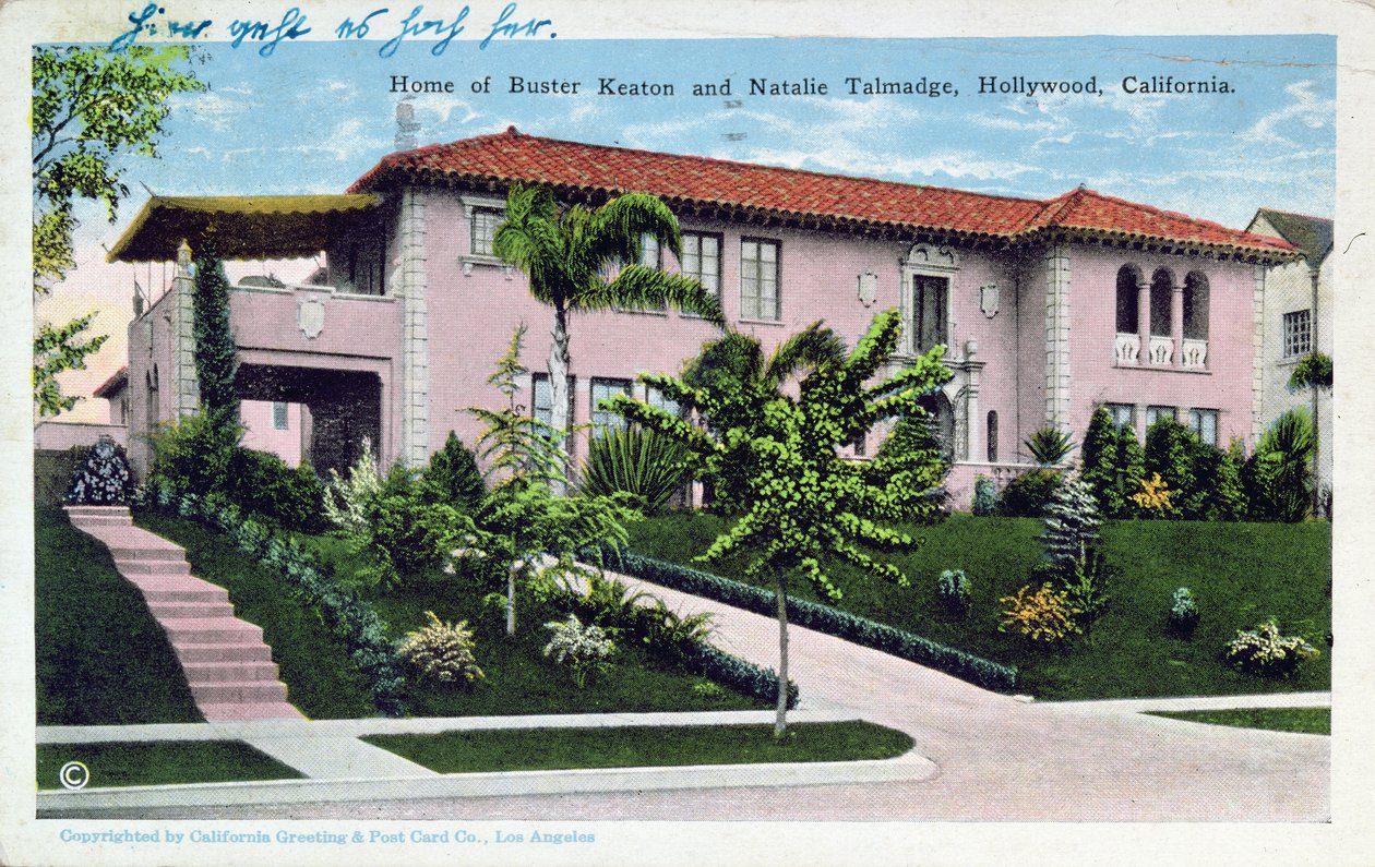 Haus von Buster Keaton und Natalie Talmadge in Hollywood, 1930 von American School