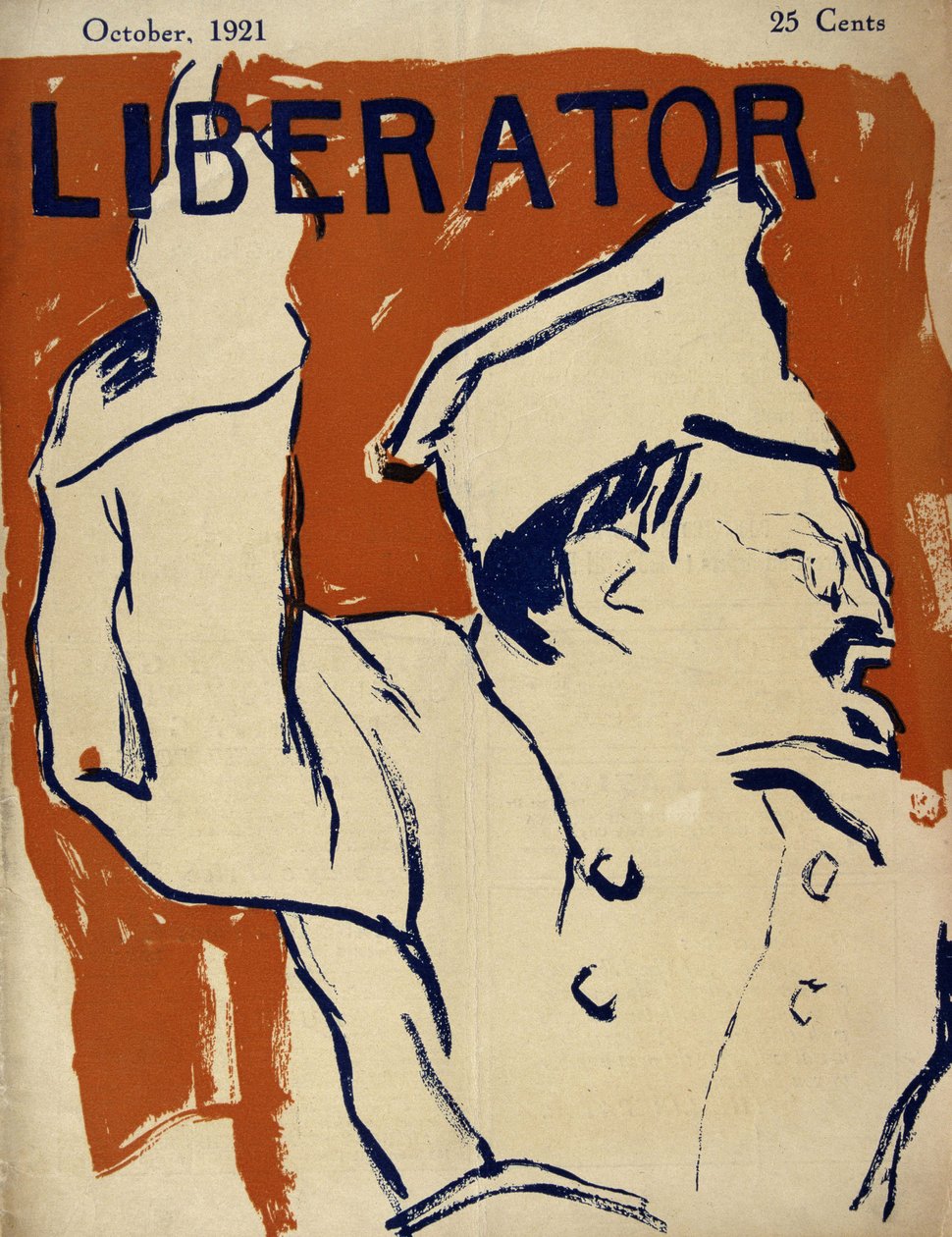 Leo Trotzki (1879-1940) - in „Liberator“ von Okt 1921 von American School
