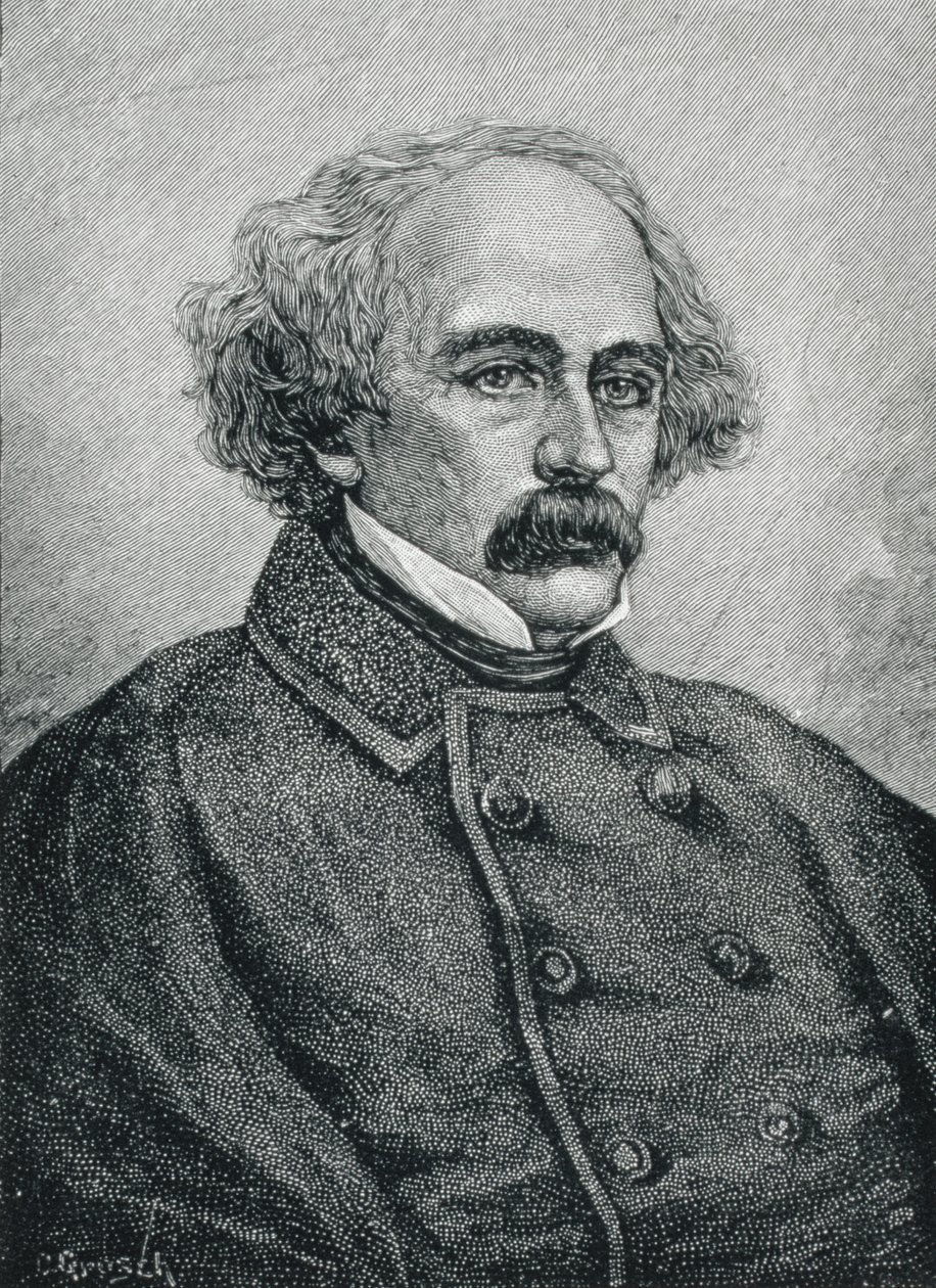Nathaniel Hawthorne (1804-1864) amerikanischer Autor von American School