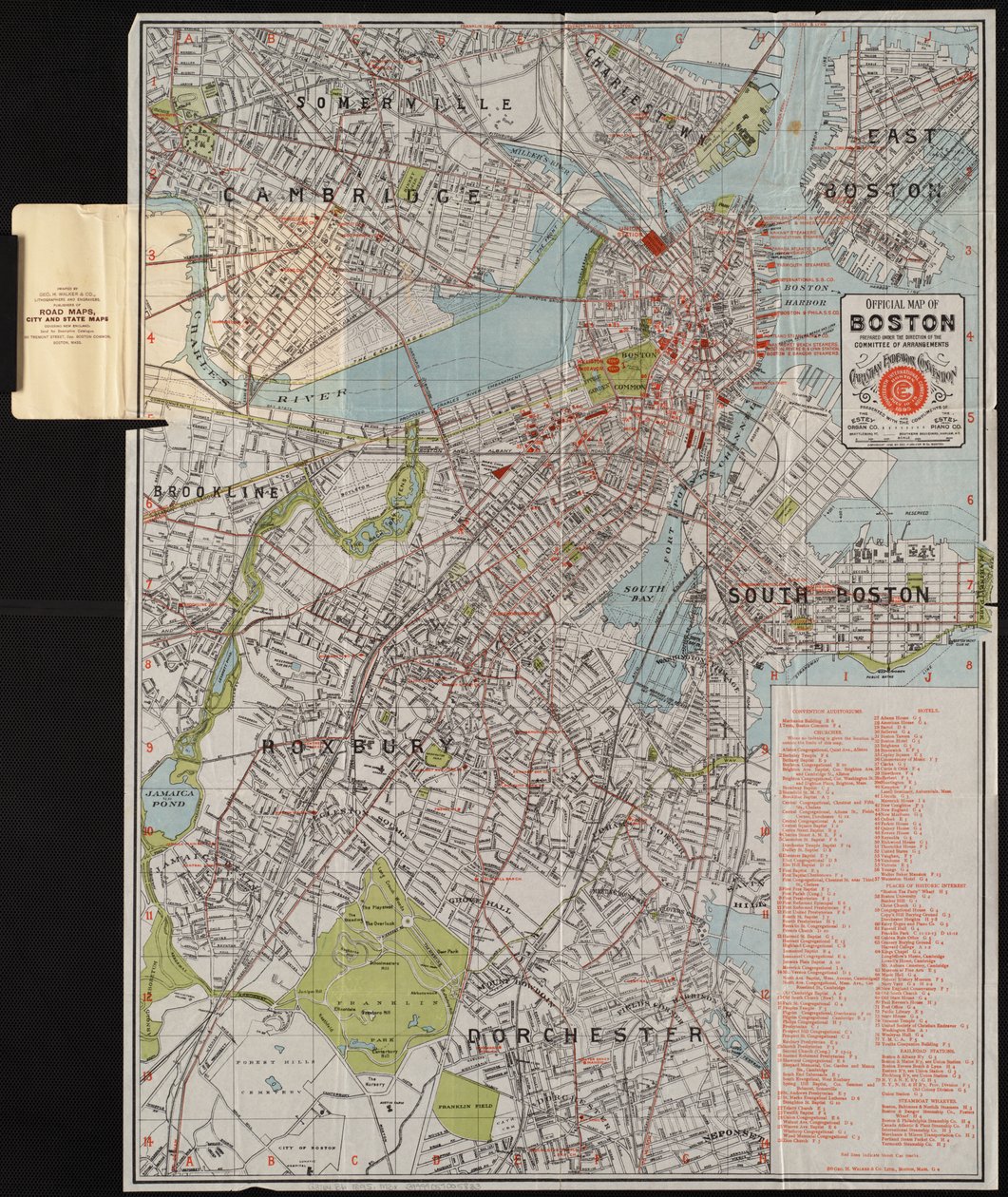 Offizielle Karte von Boston von American School