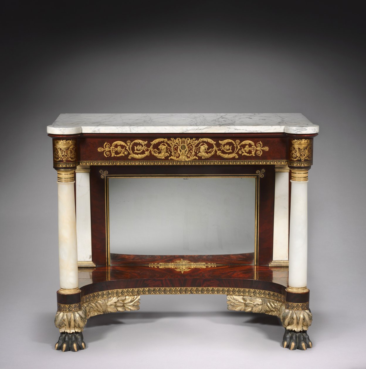 Pier-Tisch, Joseph Meeks und Söhne, ca. 1829-1835 von American School