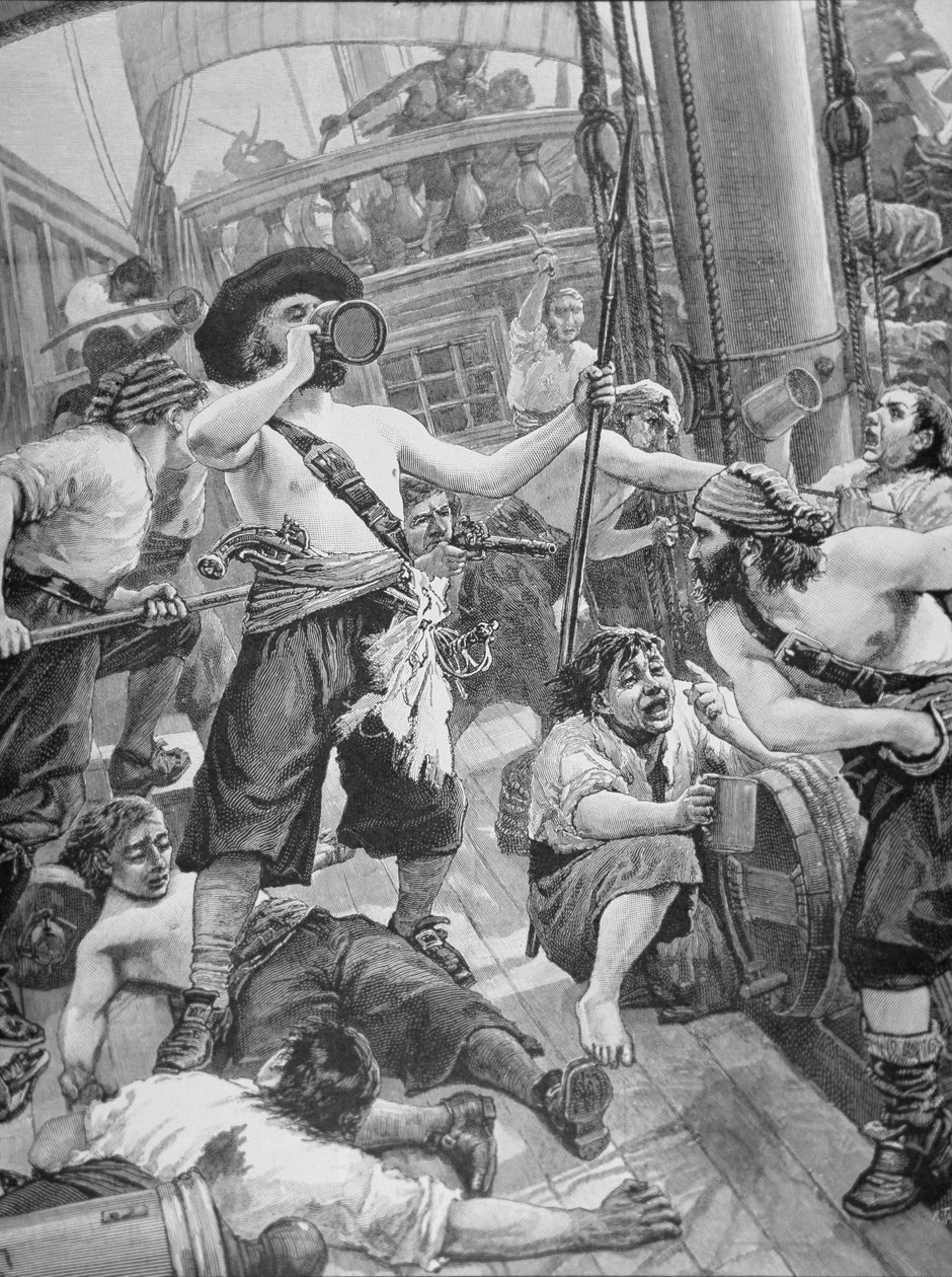 Piraten kapern ein Schiff von American School