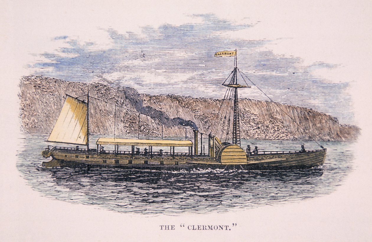 Robert Fultons (1765-1815) Dampfschiff 