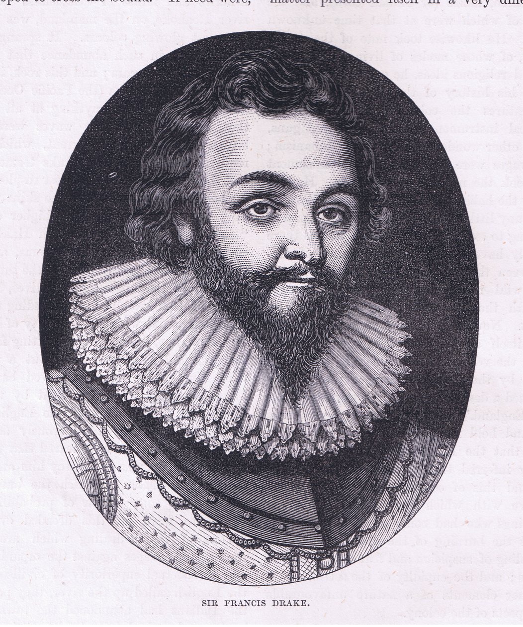 Sir Francis Drake, Illustration aus Cassell