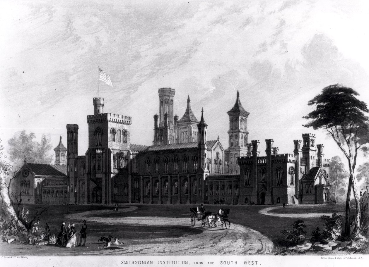 Smithsonian Institution von Südwesten, aus 
