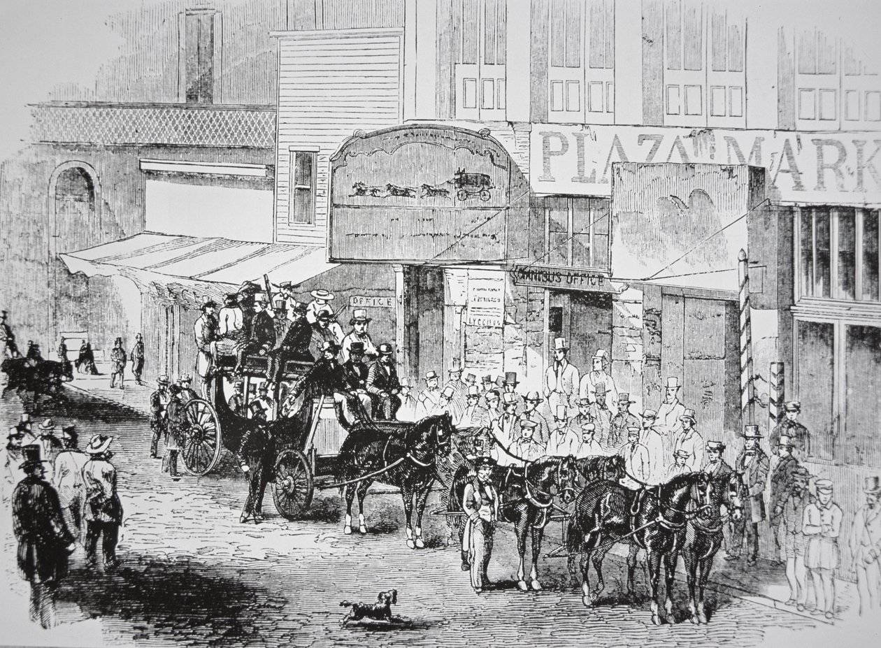 Die Butterfield Overland Mail Coach, veröffentlicht in Harper