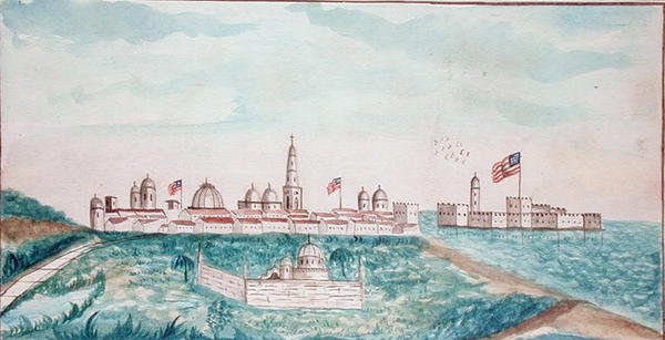 Vera Cruz, Schloss und Friedhof von American School
