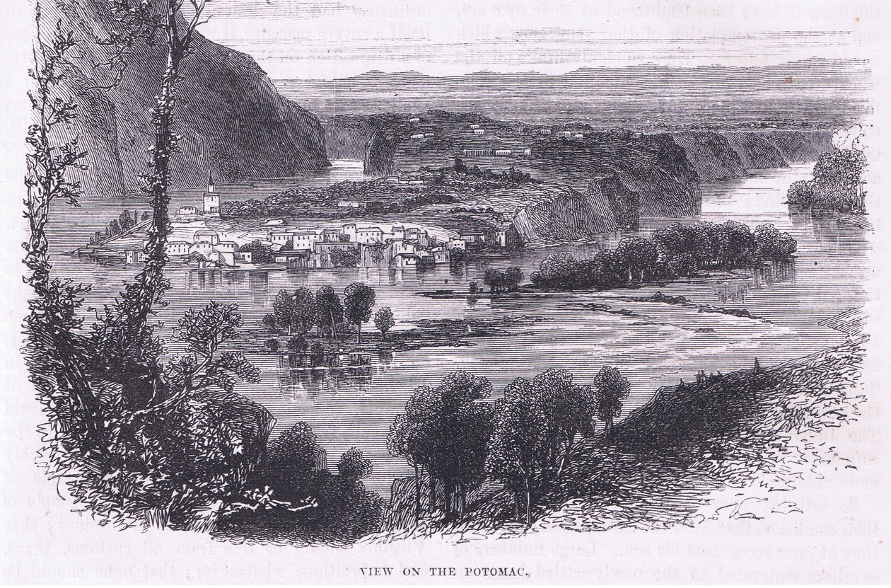 Blick auf den Potomac, Illustration aus Cassell