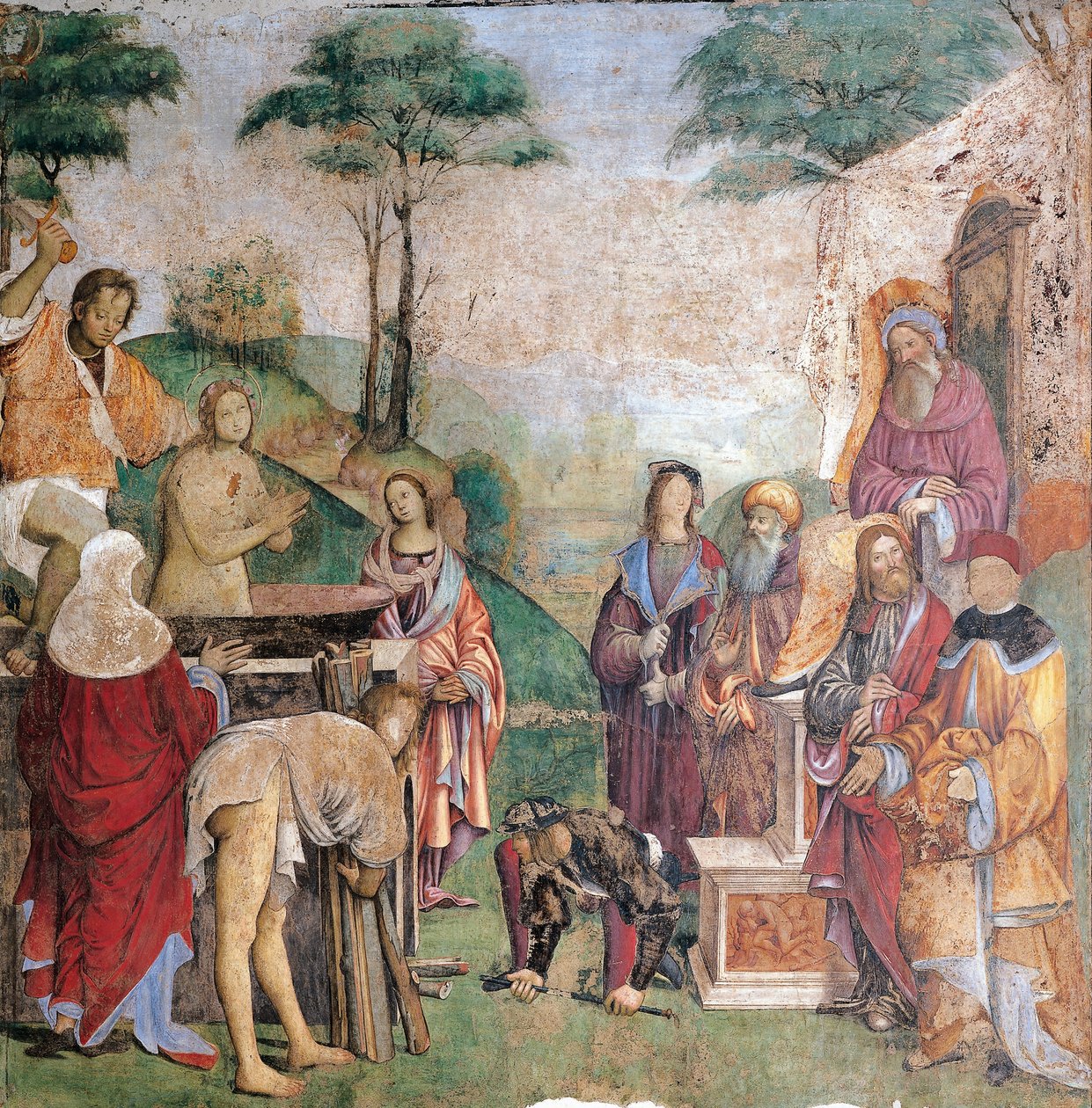 Martyrium der Heiligen Cäcilia, von Amico Aspertini (1474 oder 1475-1552), Fresko, Oratorium der Heiligen Cäcilia, Bologna, Emilia-Romagna, Italien von Amico Aspertini