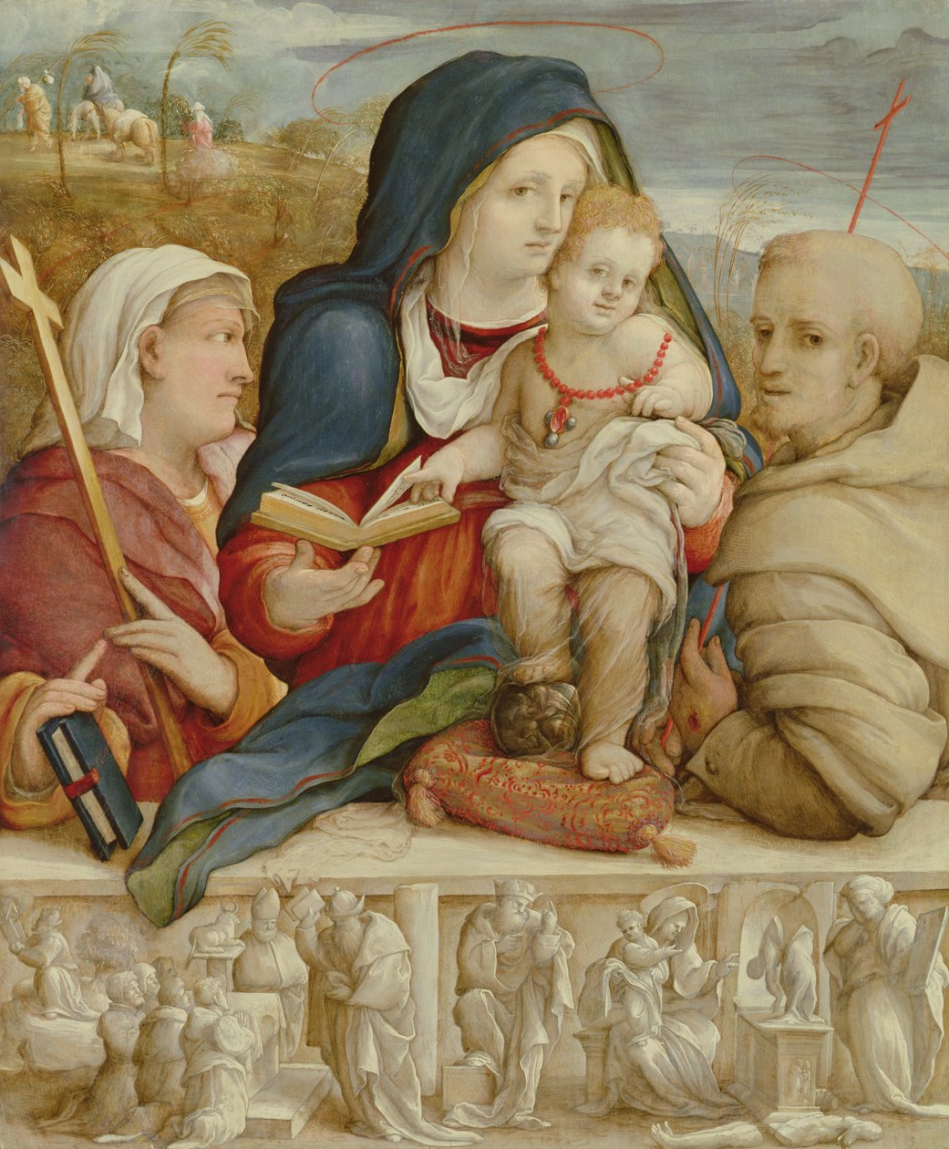 Jungfrau und Kind mit St. Helena und St. Franziskus von Amico Aspertini