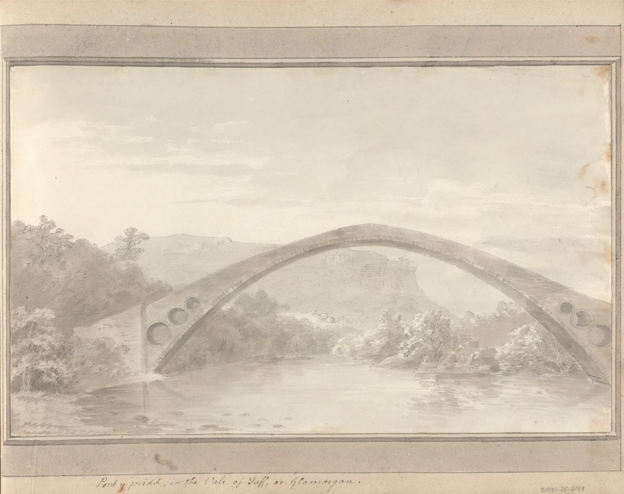 Ansichten in England, Schottland und Wales: Pont Y Pridd im Tal von Taff oder Glamorgan von Amos Green