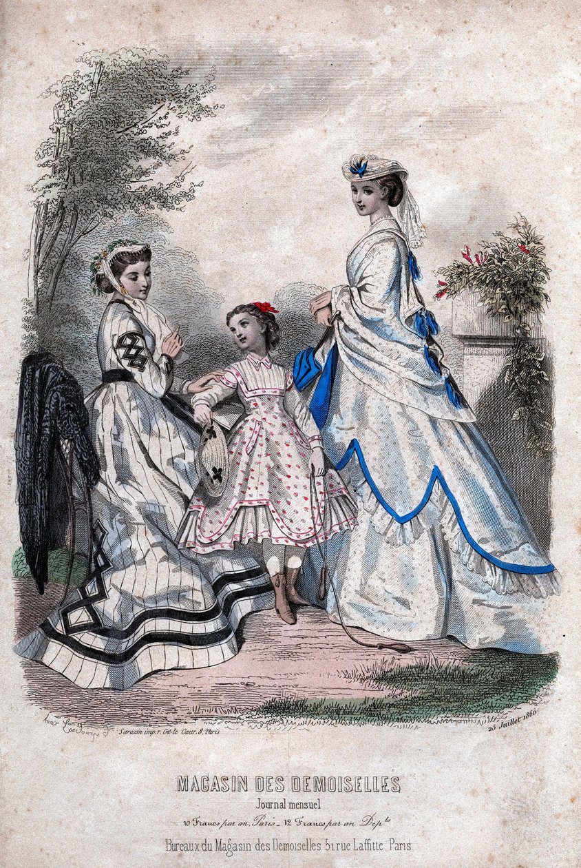 Französische Modezeitschrift "Magasin des Demoiselles", Paris, 25. Juli von Anais Toudouze