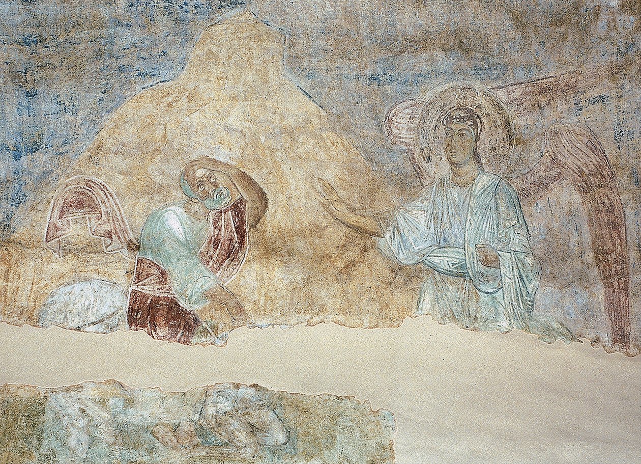 Bileam und der Engel von Ancient Russian frescos