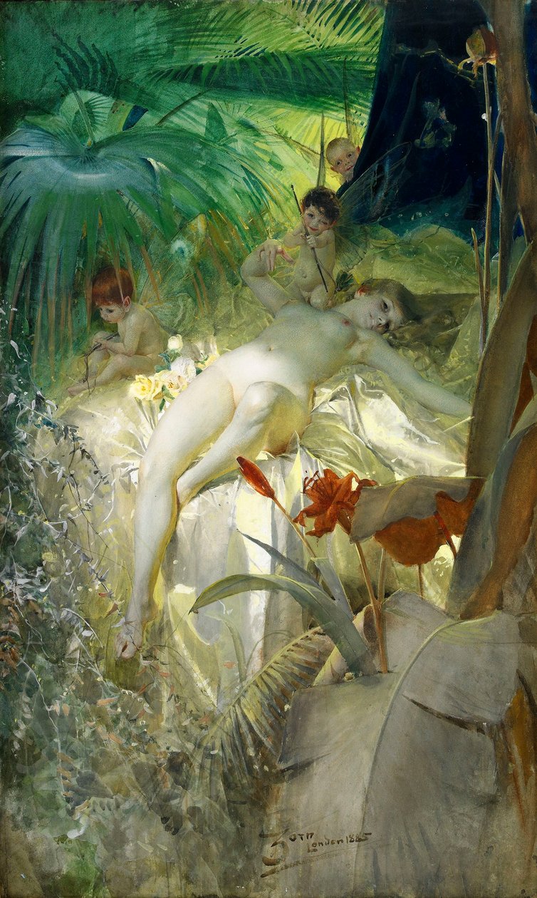 Die Liebesnymphe von Anders Leonard Zorn