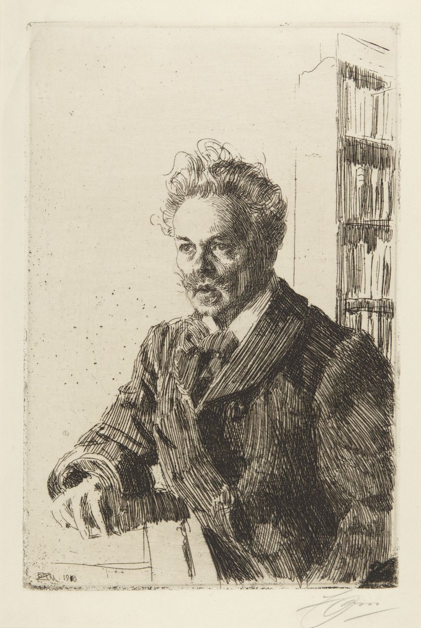August Strindberg von Anders Leonard Zorn