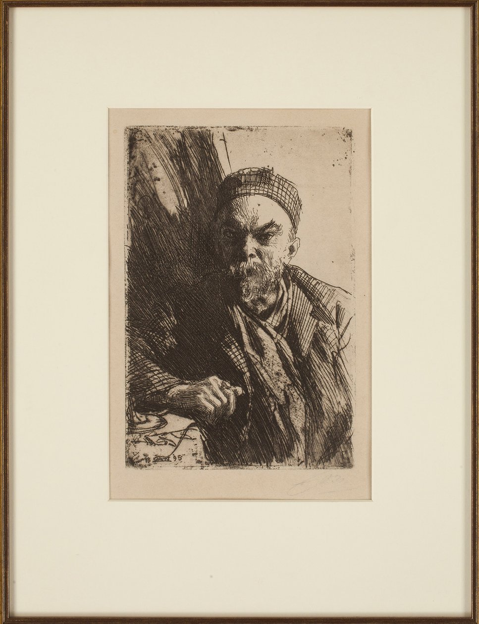 Porträt des Dichters Paul Verlaine von Anders Leonard Zorn