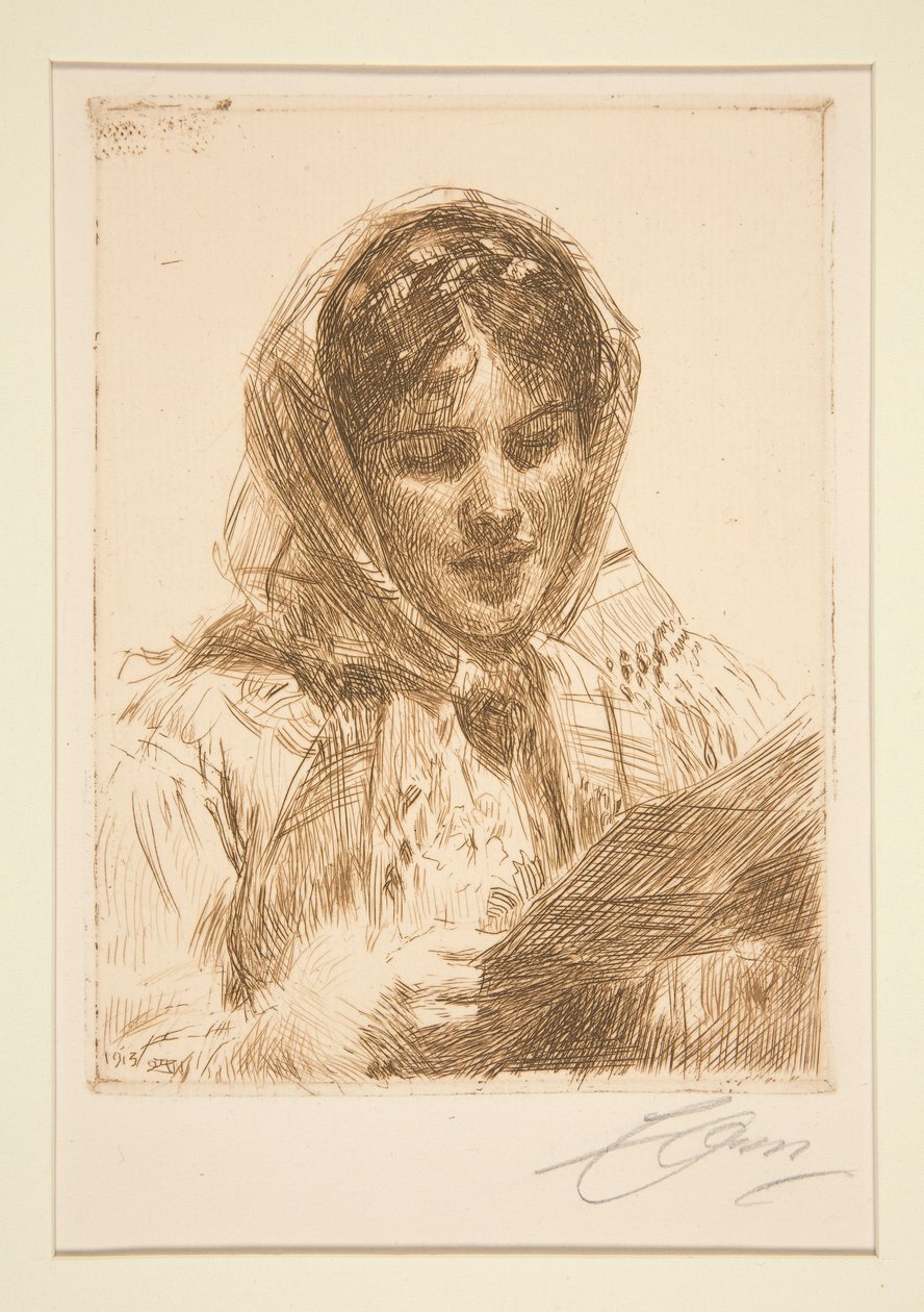 Ein Brief, 1913 von Anders Leonard Zorn