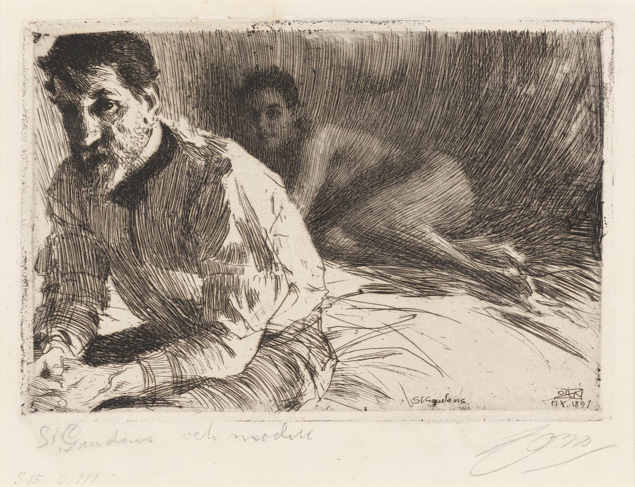 Augustus Saint Gaudens II von Anders Zorn