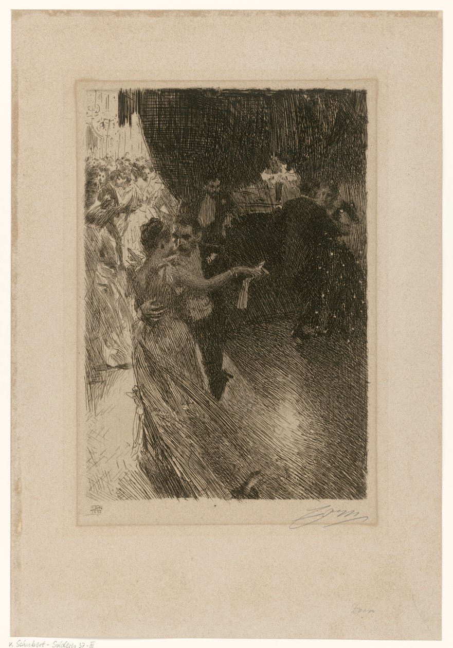 Der Tanz (Der Walzer), 3. Zustand von Anders Zorn