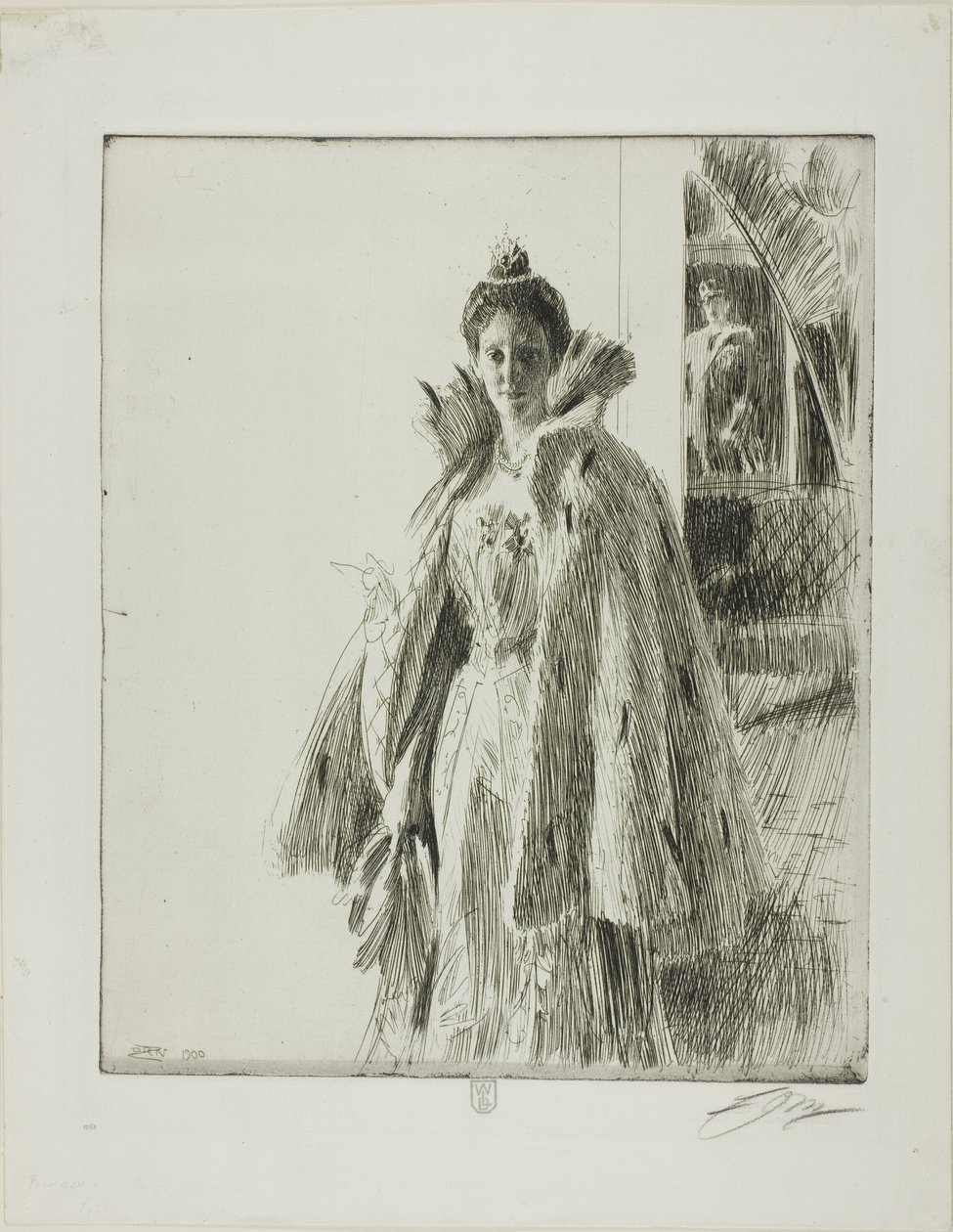 Ihre Königliche Hoheit Prinzessin Ingeborg von Schweden I von Anders Leonard Zorn
