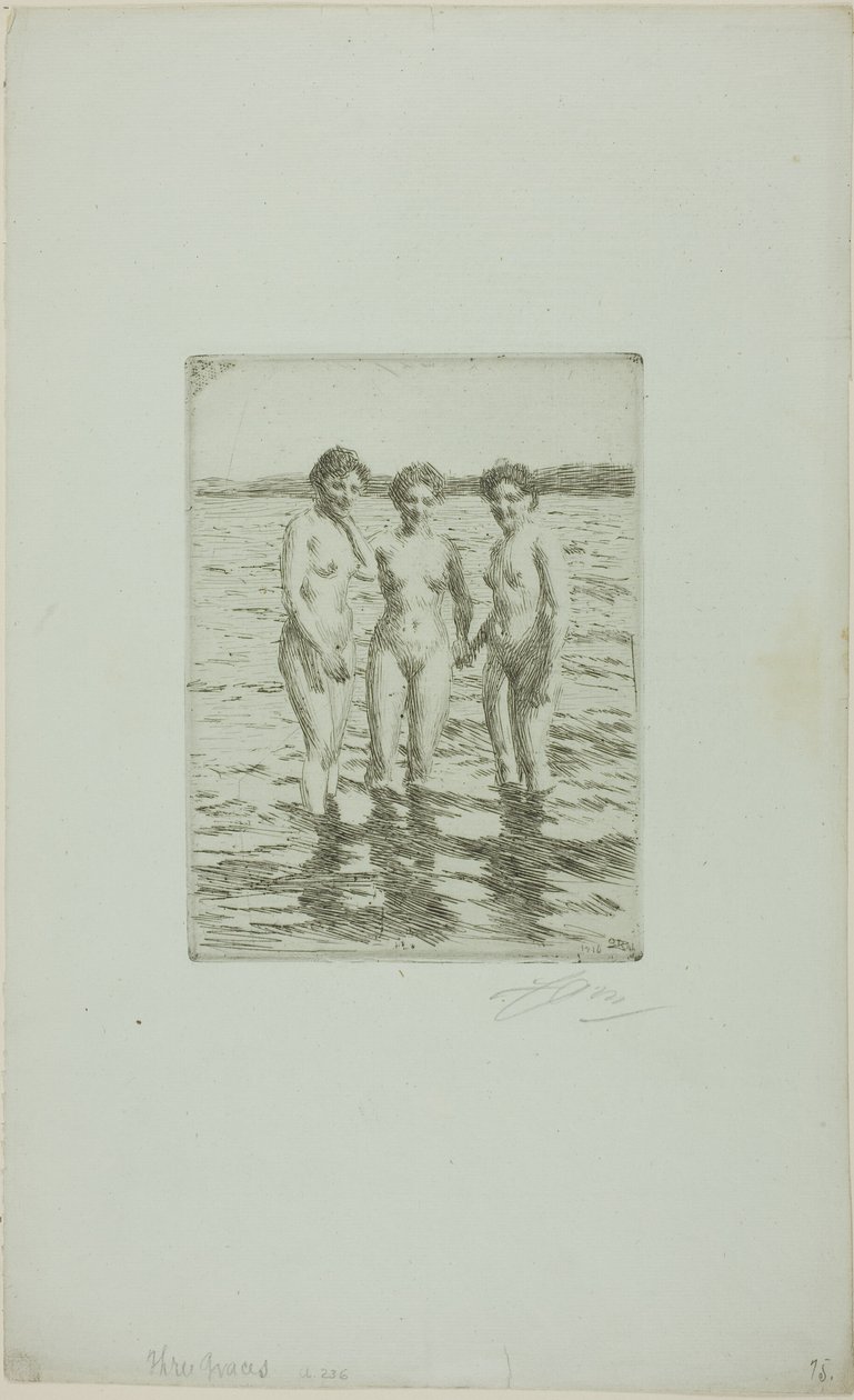 Die drei Grazien von Anders Leonard Zorn