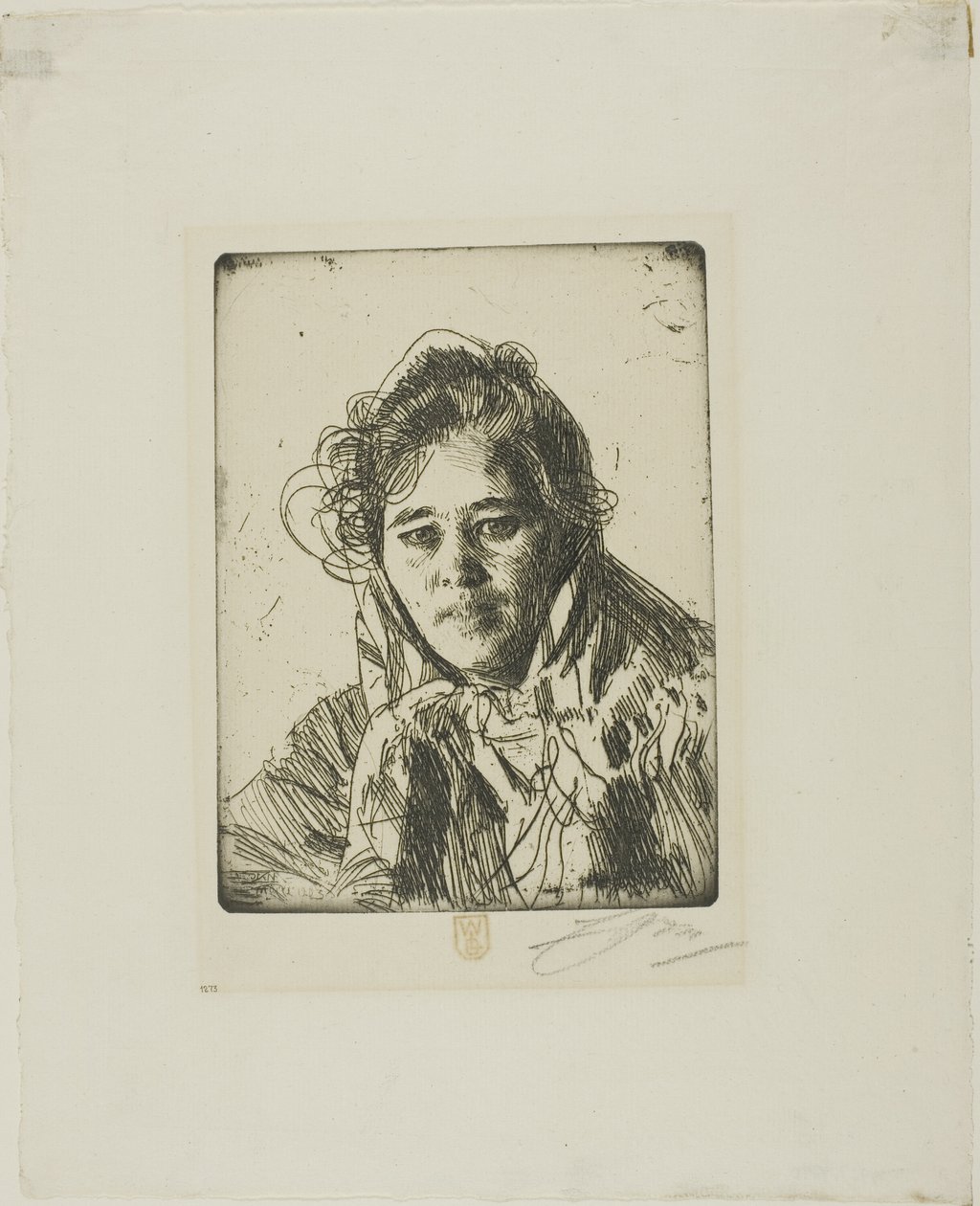 Junges Mädchen aus Mora (Kråkbergs Anna) von Anders Zorn