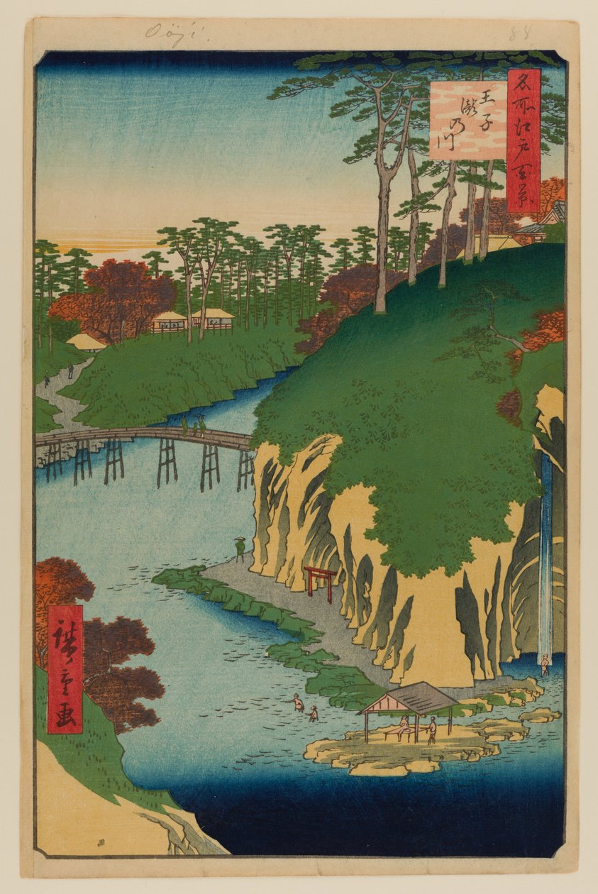Takinogawa, Oji von Ando or Utagawa Hiroshige