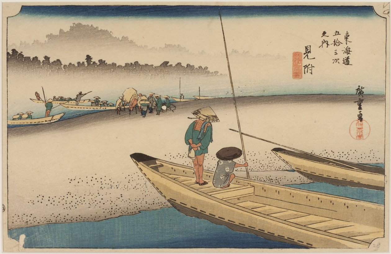 Tenryu-Fluss von Ando or Utagawa Hiroshige