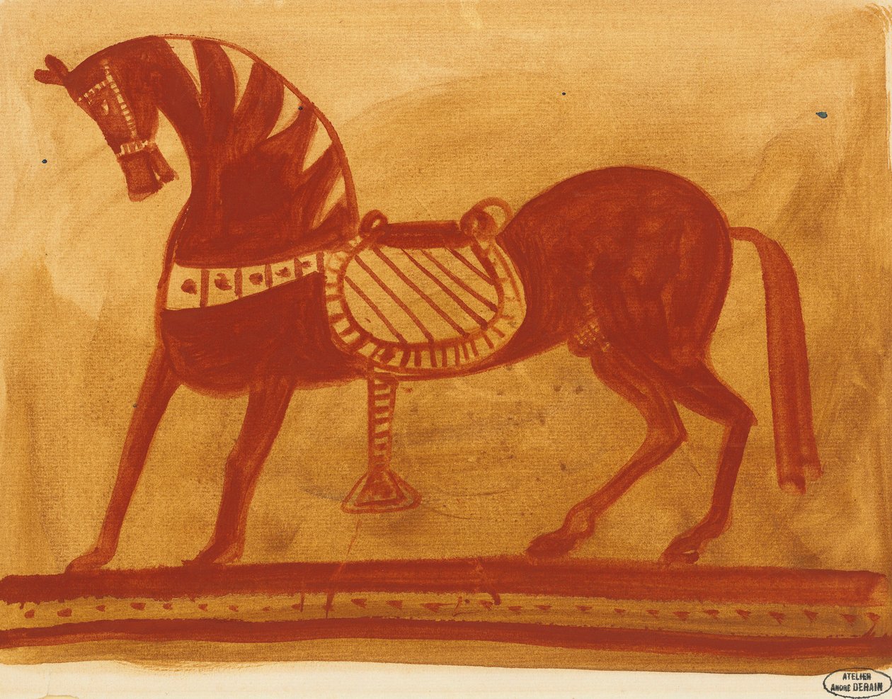 Etruskisches Pferd von Andre Derain